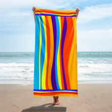 Oversized Microfiber Beach Towel 39'x71' Sandproof Quick Dry Lightweight for Pool and Seaside (02)
