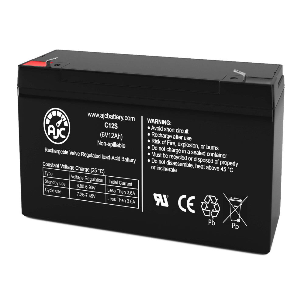 6V 12Ah Emergency Battery Replacement For Chloride Cmf50tn2, Reliable Backup Power Light 9310869722946