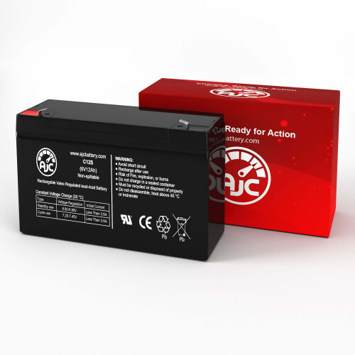 6V 12Ah Emergency Light Battery Replacement for Chloride 1000010074, Reliable Backup Power 1