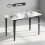 Homcom HOMCOM Dining Table for 4, Kitchen Table with Sintered Stone Tabletop, White 3