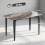 Homcom HOMCOM Dining Table for 4, Kitchen Table with Sintered Stone Tabletop, Brown 3