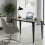 Homcom HOMCOM Dining Table for 4, Kitchen Table with Sintered Stone Tabletop, Brown 9