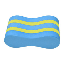 Yellow Blue Swim Training Pull Buoy Leg Float Trainer for Adults and Kids, Visibility Design