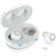 Rechargeable Hearing Amplifier for Seniors with Noise Reduction, Compact InEar Design and Charging Case