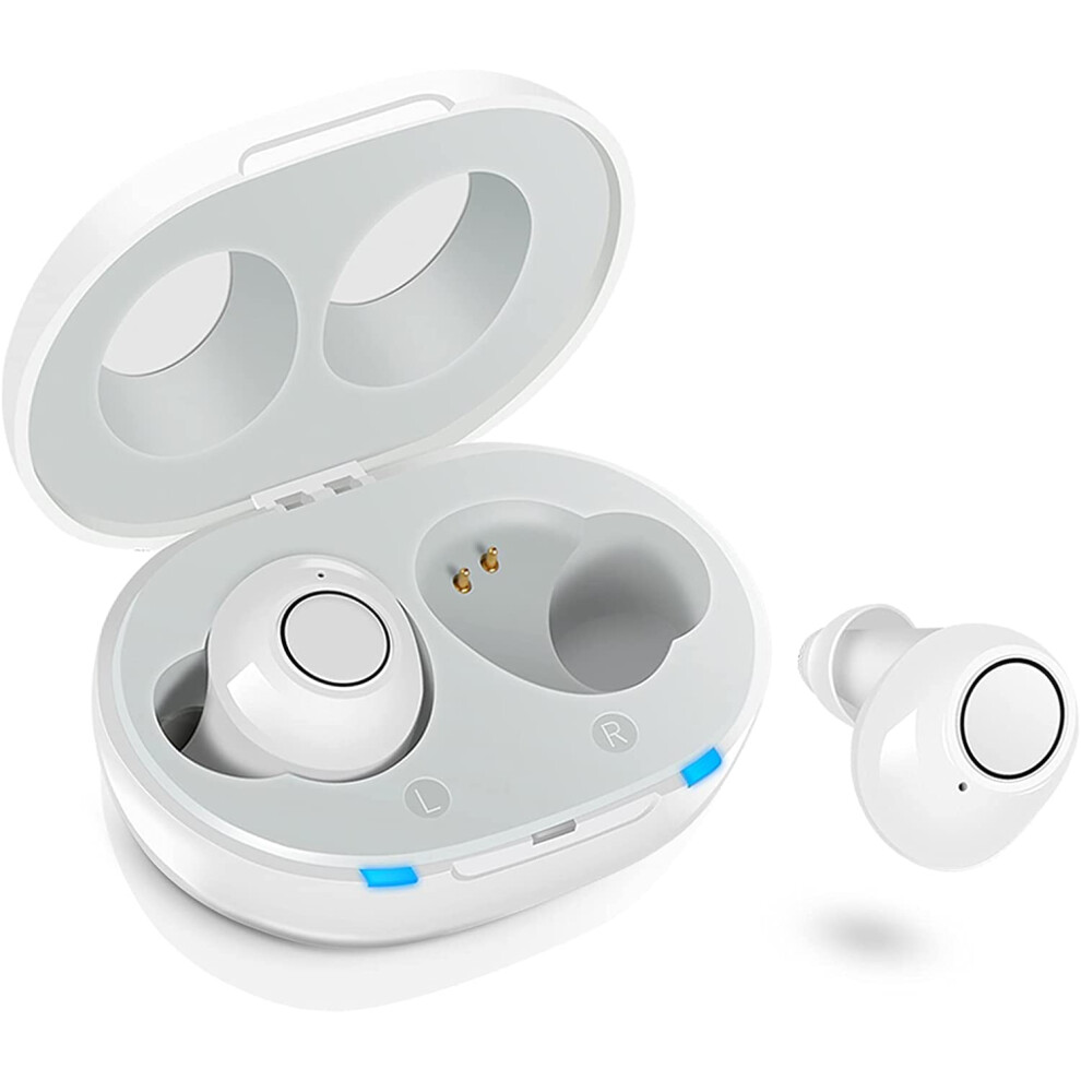 Rechargeable Hearing Amplifier for Seniors with Noise Reduction, Compact InEar Design and Charging Case