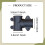 Electronic Drum Clamp 1.50 Inch Three Way Tube Connector Bracket Mount for Quick Setup 2