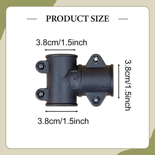 Electronic Drum Clamp 1.50 Inch Three Way Tube Connector Bracket Mount for Quick Setup 1