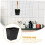 Pegboard Organizer with Hooks 10Piece Set Durable Plastic Baskets Easy Mounting for Tools and Crafts 3