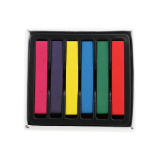 Hair Chalks 6 Colors Temporary Pastel DIY Hair Color Dye Chalks Kit