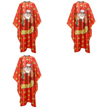 3X Nouvelle Cape de Coupe de Cheveux Réglable, Style de Noël, Coiffure, Barbier, Robe en Tissu, Outils de Coiffure
