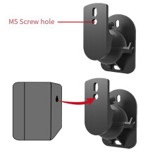 8PCS Speaker Mount Wall Bracket Stand Surround Holder Adjustable Swivel and Tilt Angle Rotation