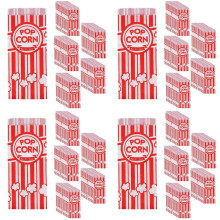 400X Paper Popcorn Bags Leak-Proof Grease Resistant Popcorn Bags Disposable Paper Popcorn Container for Party
