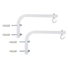 4X 90 Degrees Projector Screen Wall Mount L-Brackets Projection Screen Hanger Adjustable Mount for HD Projector Screens