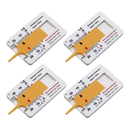 8Pcs Tyre Tread Depthometer 0-20mm Auto Car Tyre Tread Depth Gauge Caliper Tire Ruler Vernier Depth Indicator 1