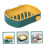 Wall Mounted Soap Dish Double Layer Drain Design Adhesive Bathroom Soap Holder with Hook 3