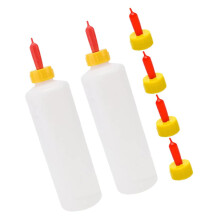 Goat Milk Feeding Bottles for Calf and Lamb, Replaceable Nipples, Easy Clean, Farm Use, 2 Sets