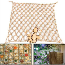 6mm Natural Jute and Hemp Rope Plant Support Net Trellis for Climbing Beans Vines Garden 0.5Mx7M
