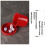 Plastic Poker Dice Cup Set with 5 Dices Shaking Cup Drinking Board Game Dice Box Red 5
