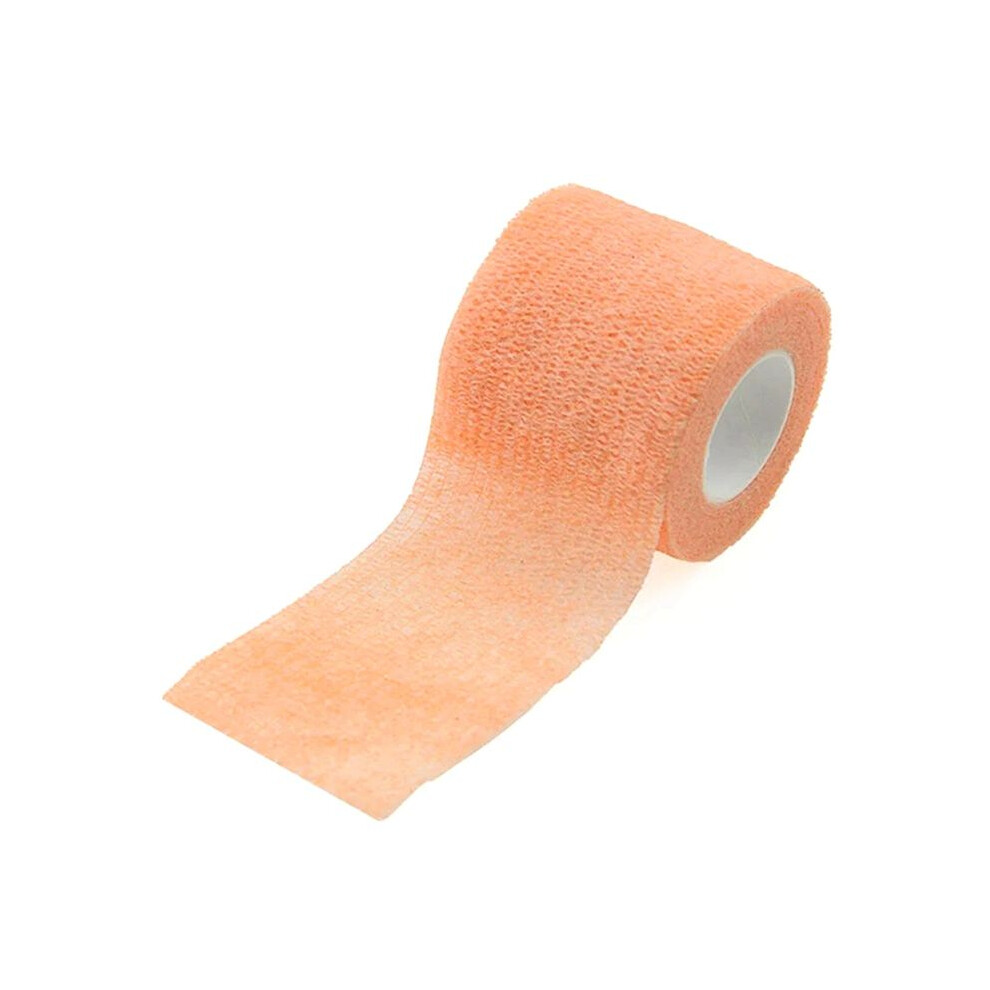 Tauoh Orange Sport Self Adhesive Elastic Bandage Wrap Tape For Knee Support Pads Finger Ankle Shoulder 5Cm X 4.5M