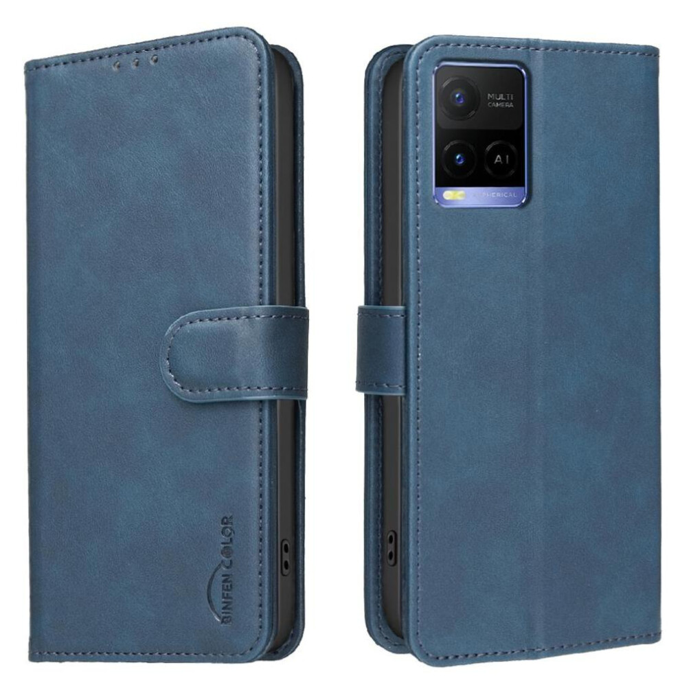 () Phone Case For Vivo Y33s All Round Shockproof Convenient Kickstand Rfid Blocking Protection Drop Protection 764563347100