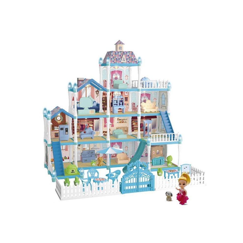 Tauoh House Doll Children's House Villa House Girl Princess Gift Box Castle Toy Diy Game Gift 556-63