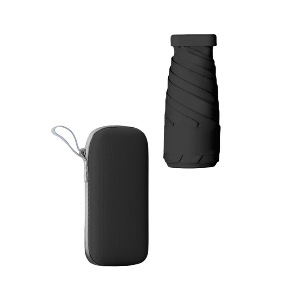 Capsule Umbrella For Sunny & Portable Sunscreen & Uv Protection 60% Off Ultra- Parasol Light/Black 6031243379183