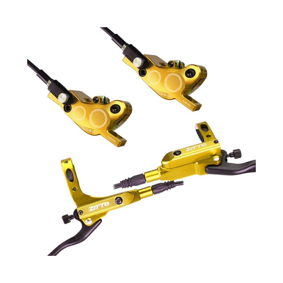 Ztto High-End Four-Piston Oil Brake Oil Disc Mountain Bike Hydraulic Disc Brake Bilateral Brake Oil Disc Yellow 6032252294511