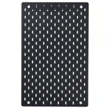Pegboard Wall Organizer 14.25x22 Black Modular Storage Panel for Home Office Kitchen Bathroom