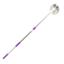 Purple Stainless Steel Mop Handle Replacement with Rotating Extendable Design for Easy Floor Cleaning