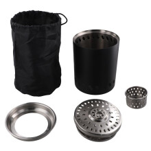 Portable Stainless Steel Burner Heater Fire Wood Stove Bonfire Furnace Outdoor Camping Smokeless Fire Pit Brazier