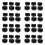 48 PCS Kitchen Black Plastic Gas Stove Cooker Control Knobs 1