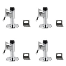4pcs 7cm Heavy Duty DoorStop with Hook & Rubber Tip Boat  Floor Knob Yacht RV Motorhome Spring  Marine