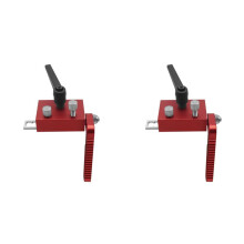 2X Miter T Track Stop for Woodworking Type 75 Aluminium Alloy Manual Adjustable Miter Stop Block Woodworking Limiter A