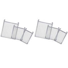6x Paint Roller Grid Set for 1, 2, 5 Gallon Buckets - Metal Painting Tools for Professional and Home Use