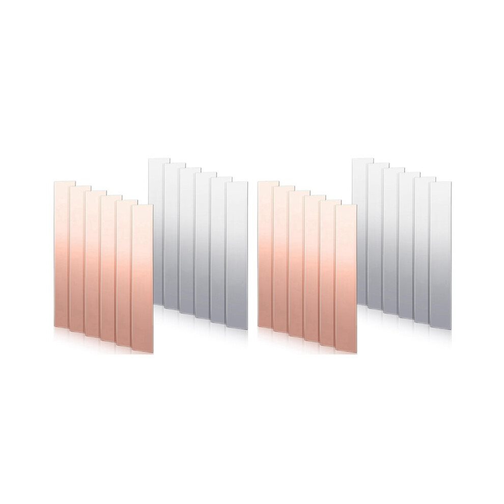 24 Pcs Pure Copper Zinc Anode Sheet 99.9% High Purity Copper Zinc Electrode Strips 0.04 Inch X 0.98 Inch X 5.98 Inch 4711376906716