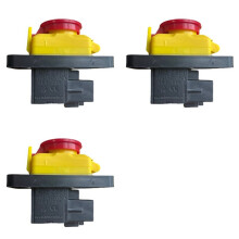 3X CK5 AC250V 4-Pins Start-Stop-Geen-Spanning-Ontgrendelingsdrukknopschakelaar, Gebruikelijk voor Houtbewerkings- en Metaalbewerkingsmachines