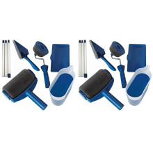 12pc Multifunctional Paint Roller Corner Brush Handle Tools Wall Painting Roll DIY Household Operate Painting Brushes