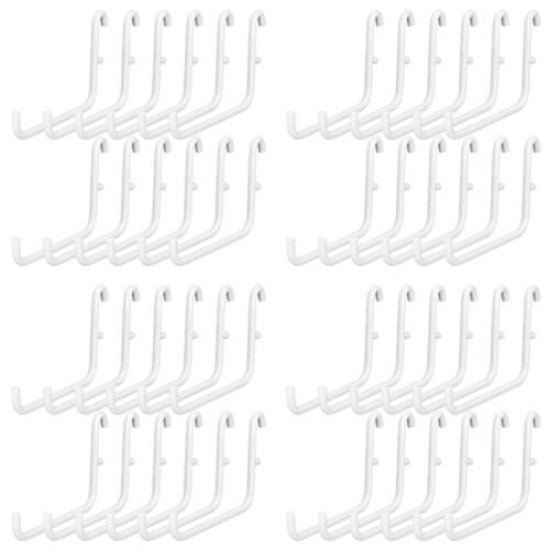 48Pcs Peg Board Hooks, Peg Board Accessories, Long Peg Board Hooks Set Metal Storage Tool Waterproof Home Office Tool