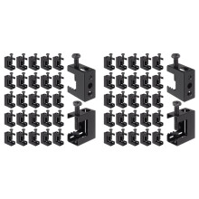 1/4 Inch-20 Spring Steel Clamps, 50 Pcs Clamps Steel Small C Clamps