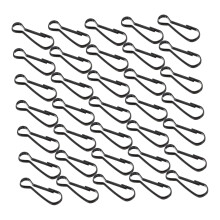 100pcs Quick Release Metal Carabiner Clips with Secure Snap Lock, Weather Resistant for Outdoor Gear, Camping and Travel
