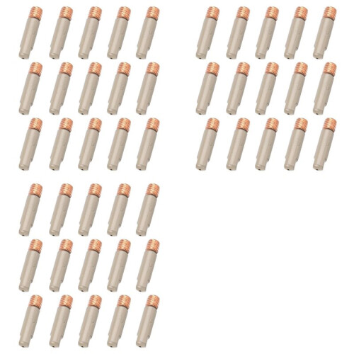 45PC Ceramic Coated MIG Welding Tips Set, 0.8mm Anti-Spatter Nozzles for Enhanced Welding Performance