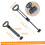 Wagon Push Handle Attachment with Stretchable Steel Design, Adjustable Replacement Handle for Folding Utility Cart 4