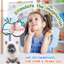Medium Squishy Cat Toys Stress Relief Cat Squishy Toys Funny Cat Squishy Toys Soft Cat Squishy Stress Toy Gifts,A