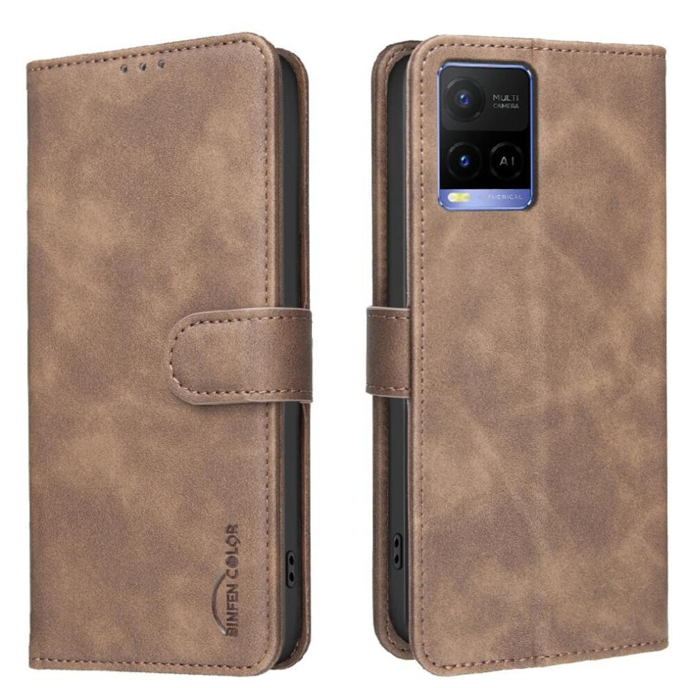 () Phone Case For Vivo Y21s All Round Shockproof Convenient Kickstand Drop Protection Rfid Blocking Protection 764563347179