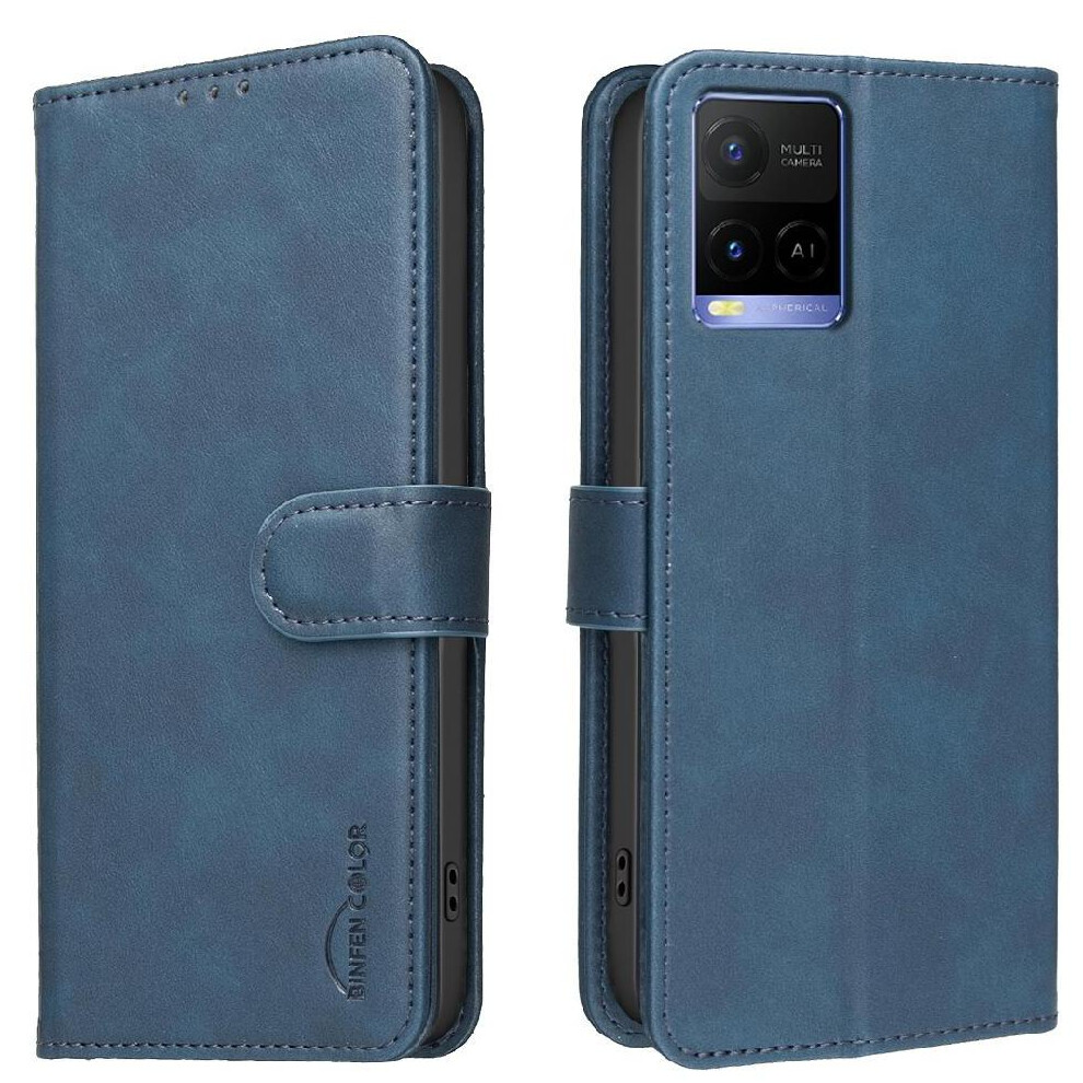 () Phone Case For Vivo Y21s All Round Shockproof Convenient Kickstand Drop Protection Rfid Blocking Protection 764563347162