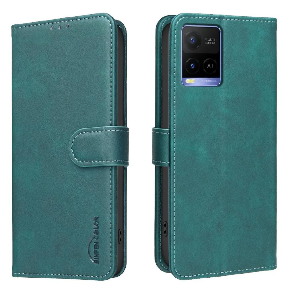 () Phone Case For Vivo Y21s All Round Shockproof Convenient Kickstand Drop Protection Rfid Blocking Protection 764563347186