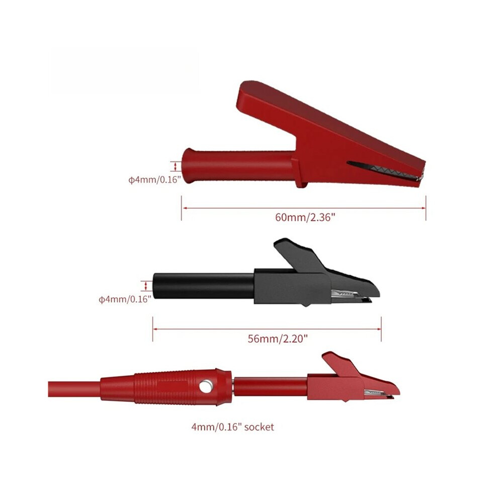 86Pcs Multimeter Test Lead Kit With 4Mm Banana Plug, Alligator Clip, And Wire Piercing Probes 6033474150517