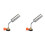 2X Adjustable Flame Gas Lighter Ignition Heads with Reverse Use Kitchen Jet Blow Torch Lighter for BBQ Lighter 1