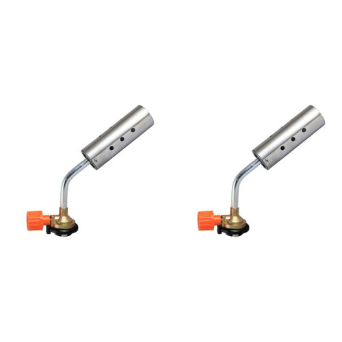 2X Adjustable Flame Gas Lighter Ignition Heads with Reverse Use Kitchen Jet Blow Torch Lighter for BBQ Lighter