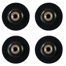 4X Rubber Backing Pad Polishing Grinding Disc Holder for Angle Grinder M14 Abrasive Self-Adhesive 3In
